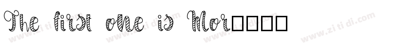 The first one is Mor字体转换